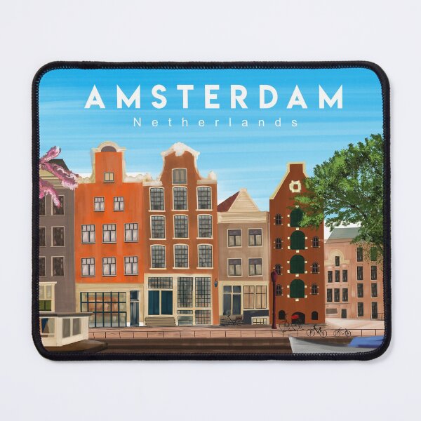 Item preview, Amsterdam Vintage travel poster designed and sold by Arctic frame studio.