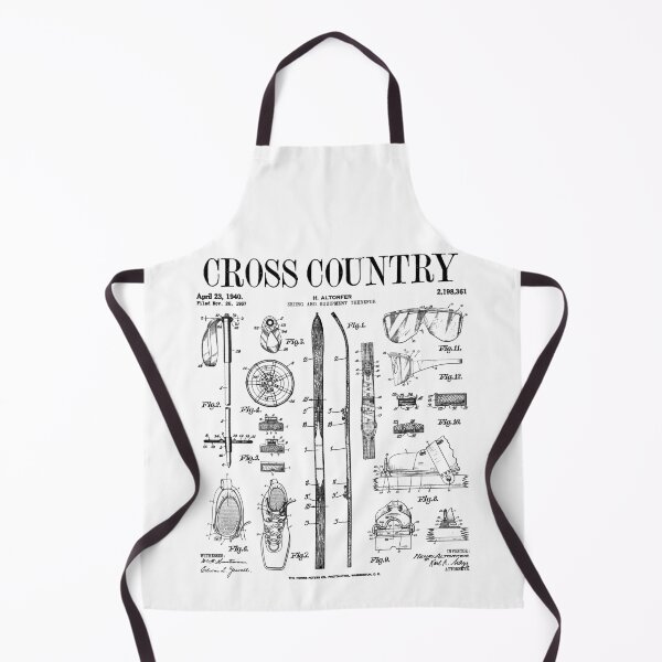 Item preview, Cross Country Nordic Skiing Ski Vintage Patent Skier Print designed and sold by GrandeDuc.