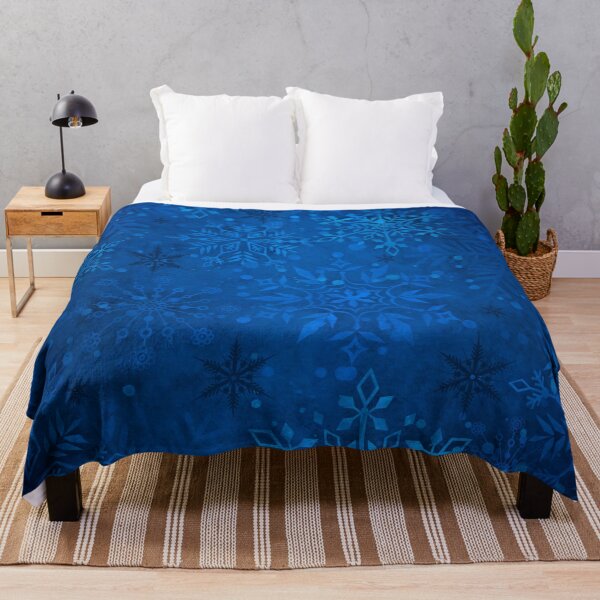 Item preview, Blue Snowflake Splash Pattern designed and sold by DoggoTankDesign.