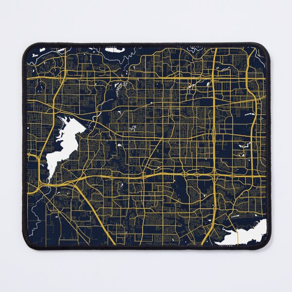 Item preview, Arlington City Map of Texas, USA - Gold Art Deco designed and sold by deMAP.