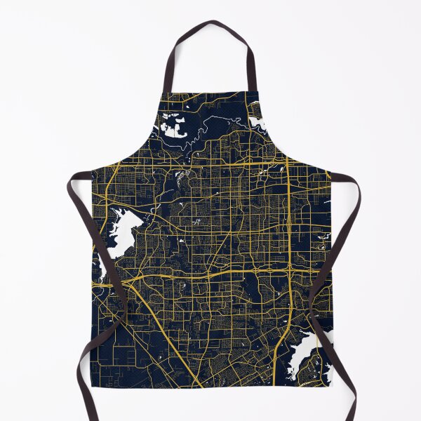 Item preview, Arlington City Map of Texas, USA - Gold Art Deco designed and sold by deMAP.
