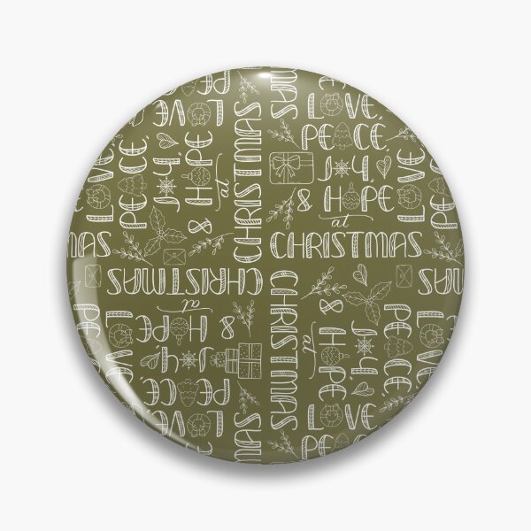 Item preview, Christmas Greetings Word Art on Olive Green designed and sold by creativebakergb.