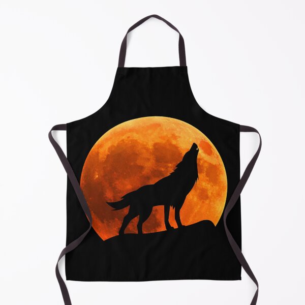 Item preview, wolf animal Silhouette in moon gifts designed and sold by alaechamlal.