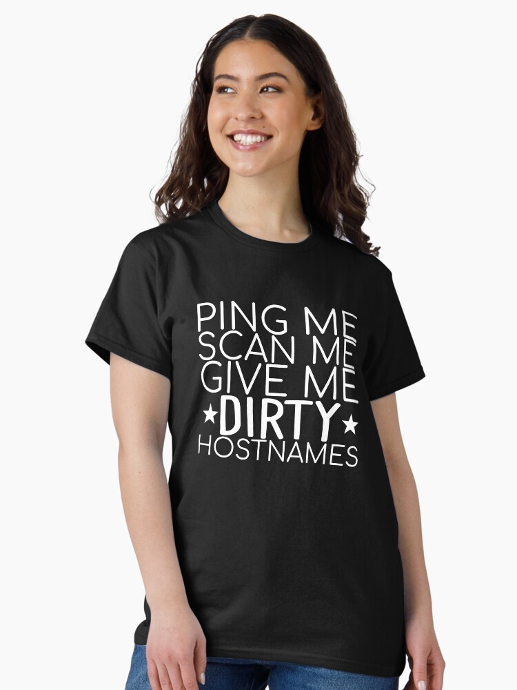 Thumbnail 2 of 7, Classic T-Shirt, "Ping Me Scan Me Ping | Admin" designed and sold by MPS-Designs.