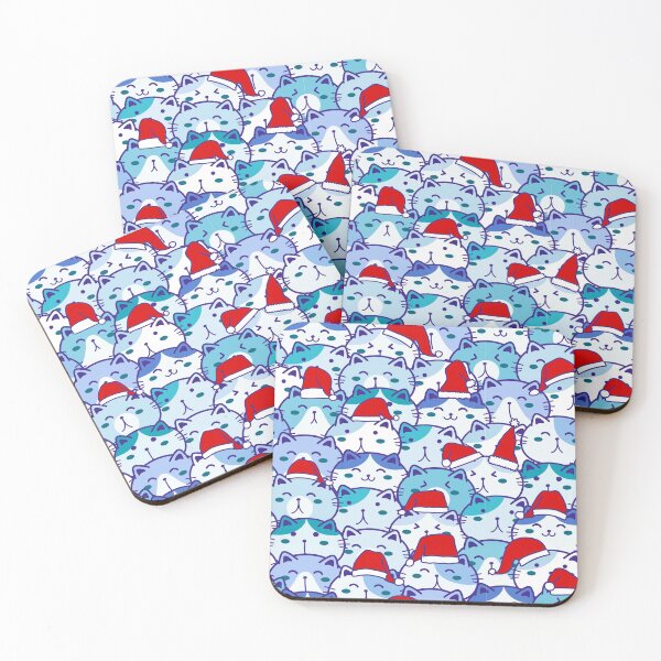 Item preview, Merry catmas pattern, meowy catmas patterns designed and sold by KlaraMacinka.
