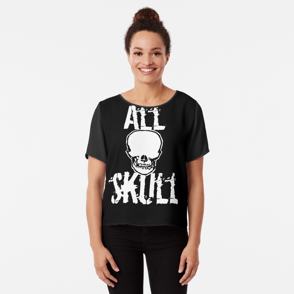 All Skull - The Dark Side Chiffon Top