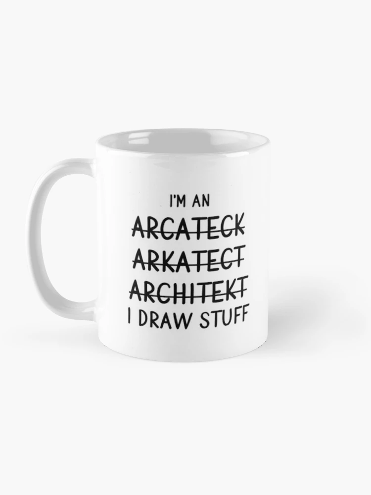 Sketch Mug, Sketcher Gifts, Funny Drawing to Go Coffee Mug for