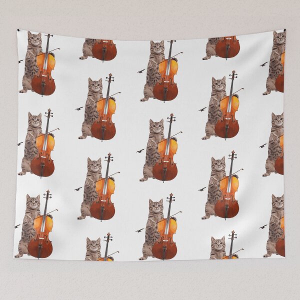 Item preview, Cello Cat - Meowsicians designed and sold by StrawberryMo.