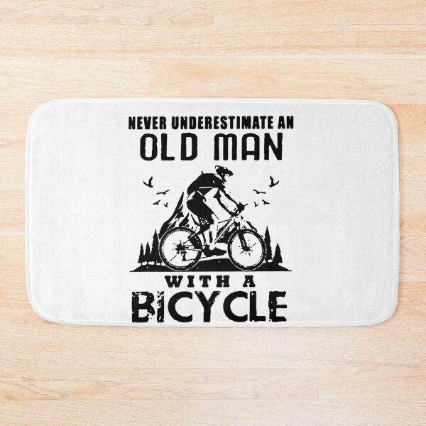 Item preview, Old man with a bicycle Essential Gifts ,Gift Mom,Gift dad,Gift friend Funny Art Design Happy Apparel Essential Inspiration Joy Mood designed and sold by DesignByHeartUK.