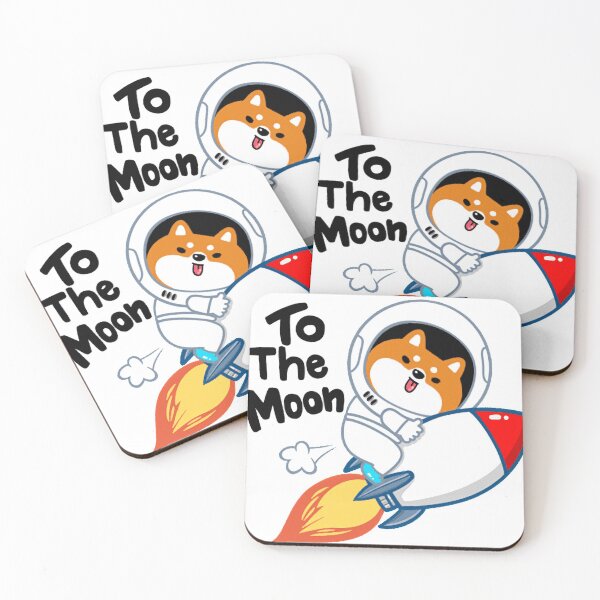 Item preview, Shiba Inu to the moon designed and sold by KoolyDesign.