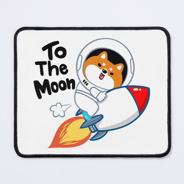 Item preview, Shiba Inu to the moon designed and sold by KoolyDesign.