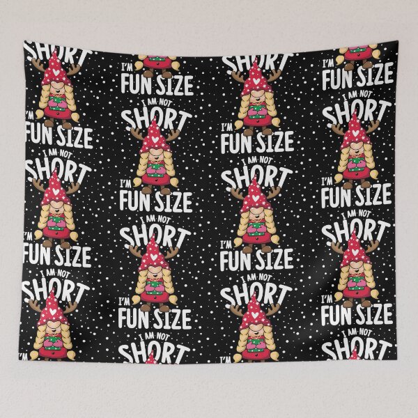 Item preview, I'm Not Short I'm Fun Size Funny Christmas Gnome designed and sold by GravitiTees.