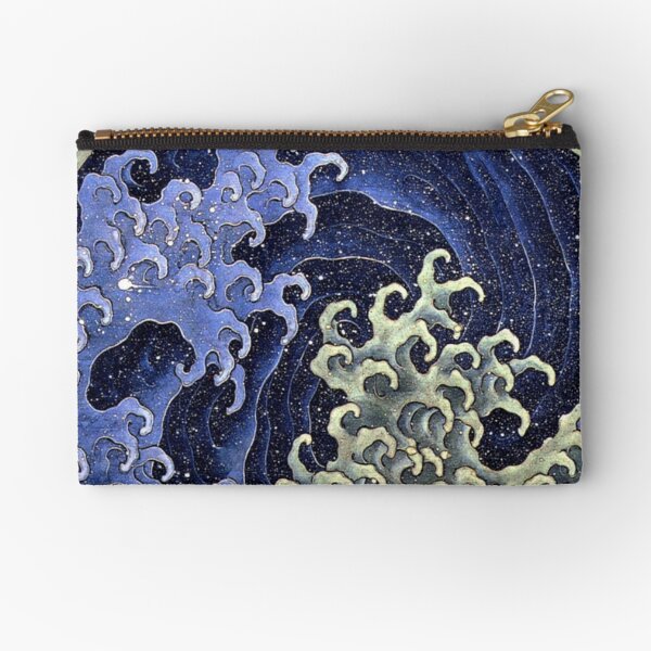 Feminine wave by Hokusai Zipper Pouch