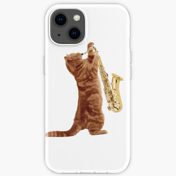 Saxophone Cat - Meowsicians iPhone Soft Case
