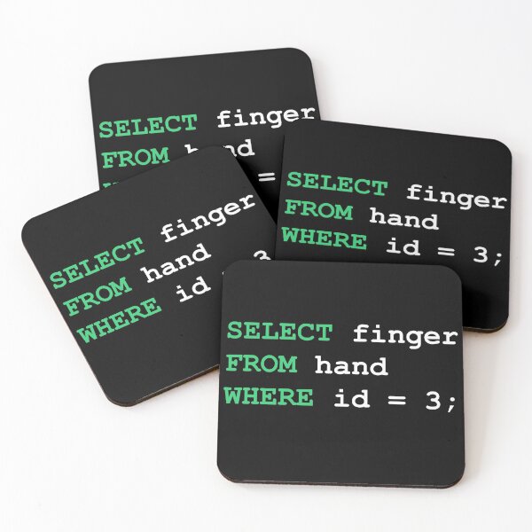 Item preview, SELECT finger FROM hand WHERE id=3; designed and sold by rodebubbel.