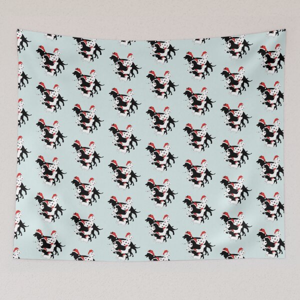 Item preview, Pack of Christmas Santa dogs designed and sold by designInk.