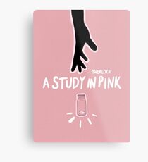 A Study in Pink Metal Print