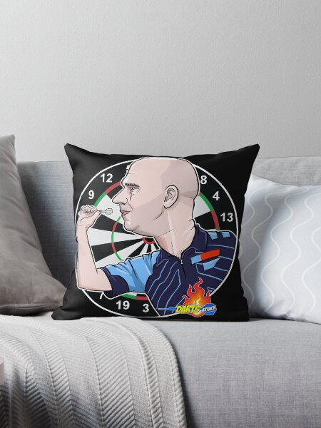Vista previa del artículo con la obra «Caricatura de Rob Cross de Darts Attack», diseñado y vendido por Squiz Art.