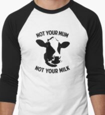 Camiseta ¾ bicolor para hombre No es tu mamá, no es tu leche