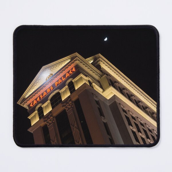 Item preview, Caesars Palace with a Half Moon - Midnight in Las Vegas designed and sold by Georgia Mizuleva.