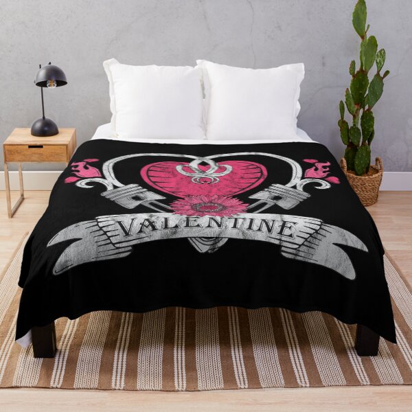 Aperçu de l'œuvre Valentines Biker Chick Pistons croisés créée et vendue par HotHibiscus.