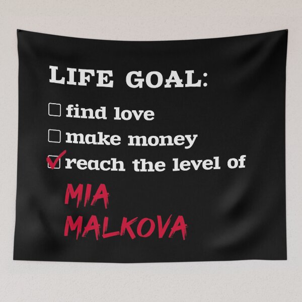 Item preview, Life goal - Mia Malkova designed and sold by 2Girls1Shirt.