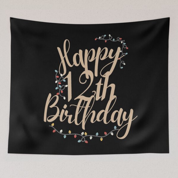 Item preview, Happy 12 Th Birthday designed and sold by NishiiAgrawal.