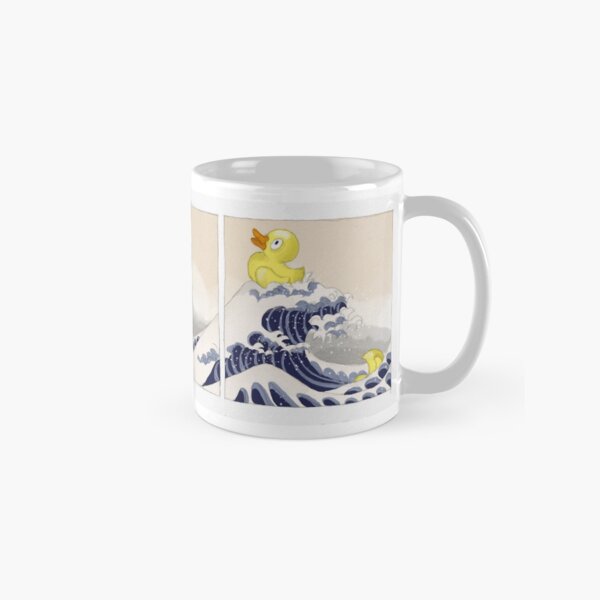 Bath ducks in distress - freely based on Hokusai II Classic Mug