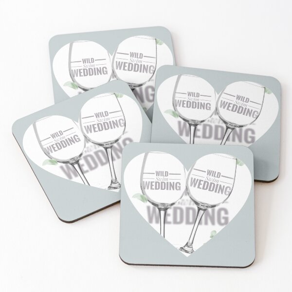 Item preview, Wild Swim Wedding Congratulations Open Water Swim Art  by Jenny Meehan  designed and sold by Jenny Meehan Art Prints and Patterns  .