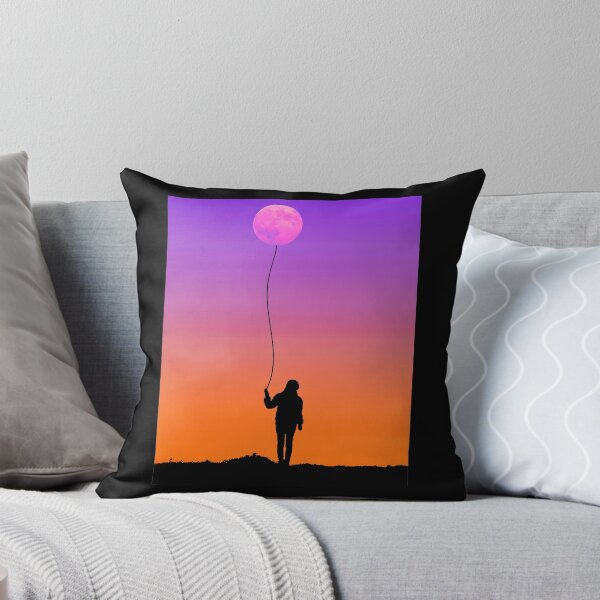 Item preview, Woman with Moon Balloon - Colorful Sunset - Art Art designed and sold by urban-design.