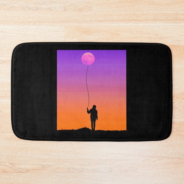 Item preview, Woman with Moon Balloon - Colorful Sunset - Art Art designed and sold by urban-design.