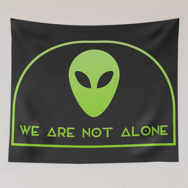 Item preview, Alien - We Are Not Alone Print design designed and sold by rskavpst.