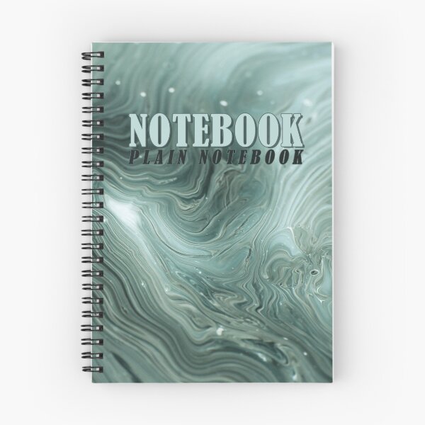 Item preview, Notebook: Blue Marble Abstract Art Plain Notebook designed and sold by Merchking1.