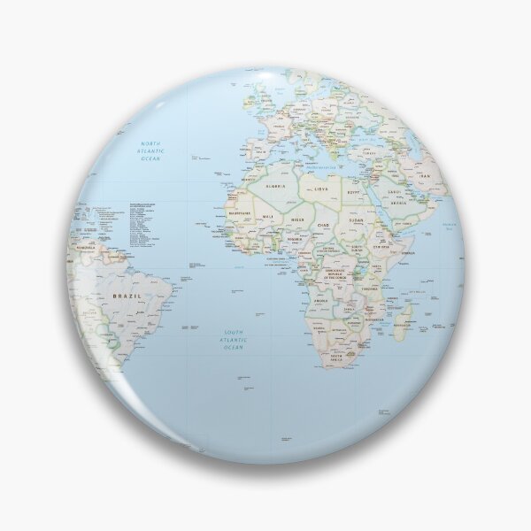 Item preview, World map designed and sold by KNBS.