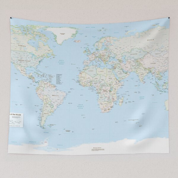 Item preview, World map designed and sold by KNBS.
