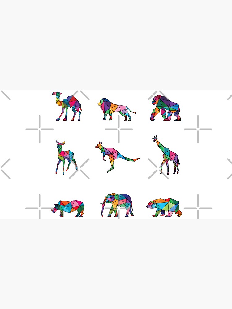 "Art Of Zoo Stickers Pack, Zoo Animals Multi Stickers, Zoo Art" Bucket