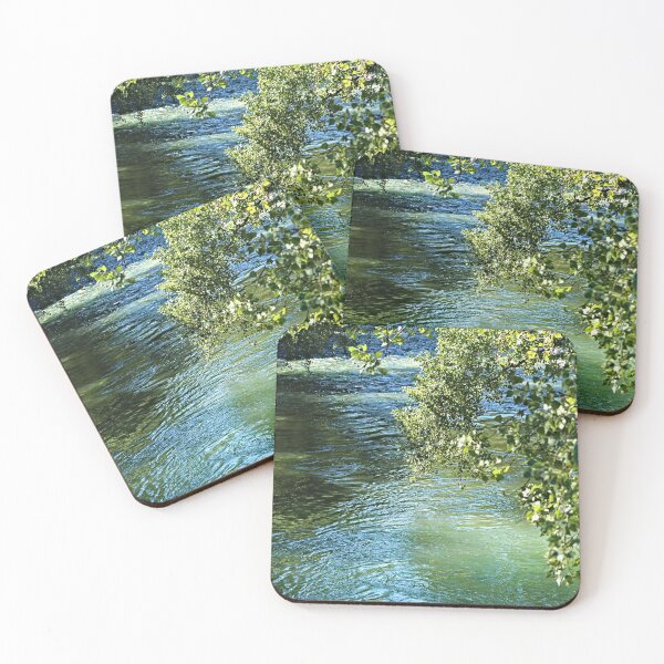 Item preview, River Flowing Overhanging Tree Branches designed and sold by worldways.