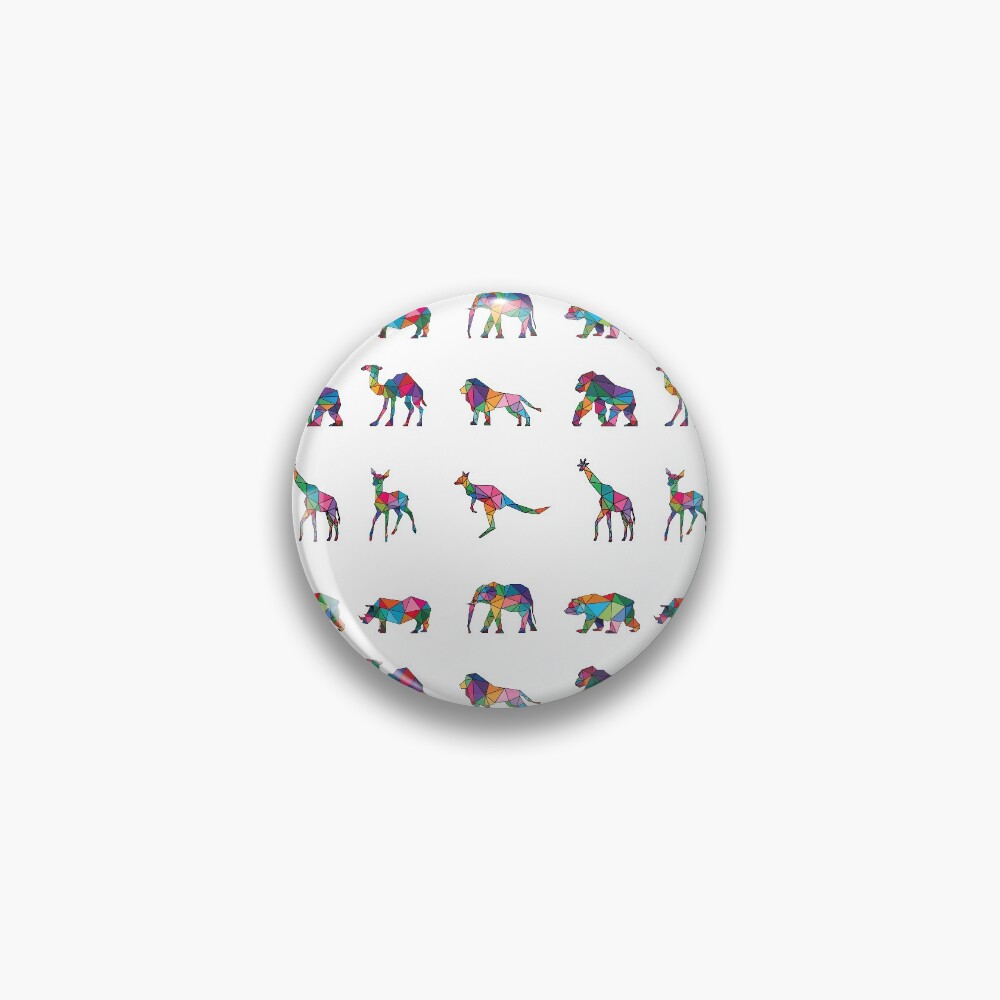 "Art Of Zoo Stickers Pack, Zoo Animals Multi Stickers, Zoo Art" Pin for