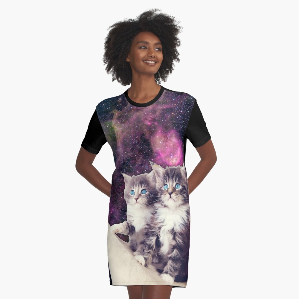 Galaxy shop cat dress