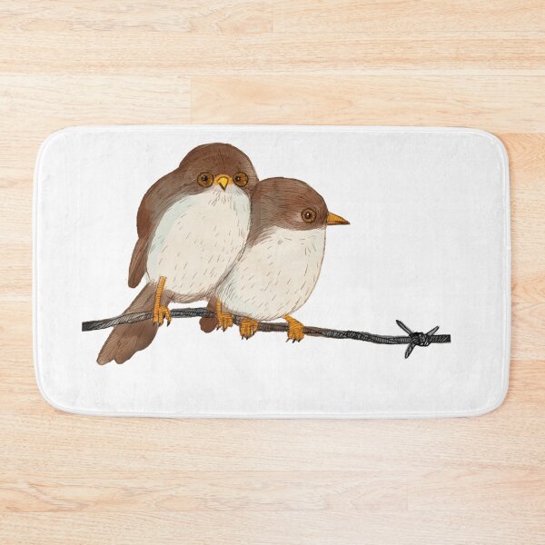 Artikelvorschau, Zwei Vögel auf einem Draht-Aquarell entworfen und verkauft von Thepsonthi.