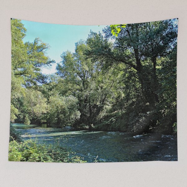 Item preview, River Flowing through Forest Countryside Landscape designed and sold by worldways.