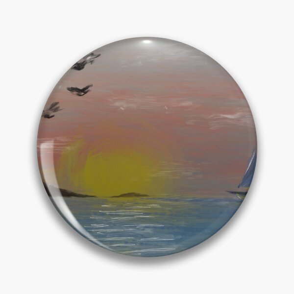 Item preview, Sunset oil painting designed and sold by Digital-Nadine.