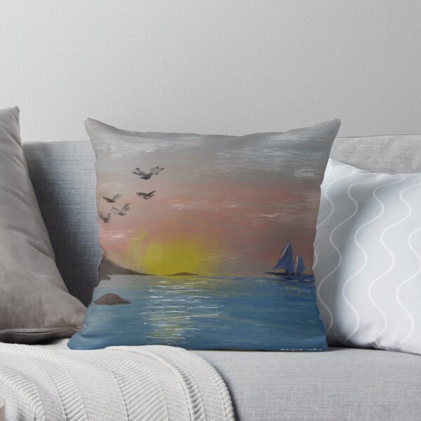 Item preview, Sunset oil painting designed and sold by Digital-Nadine.