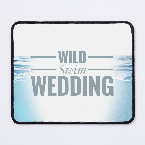 Item preview, Watery Wild Swim Wedding Open Water Swim Art by Jenny Meehan designed and sold by Jenny Meehan Art Prints and Patterns .