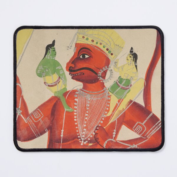 Item preview, Hanuman with Rama and Lakshmana on his Shoulders designed and sold by HinduArtGallery.
