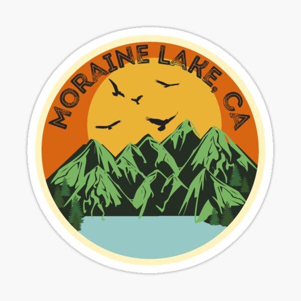 Bear Camping Hiking Moraine Lake Alberta Canada Sticker for Sale