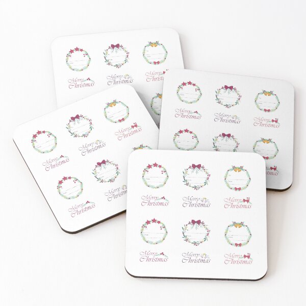 Item preview, Christmas Wreaths Gift Tags Sticker Pack designed and sold by pixelspantry.