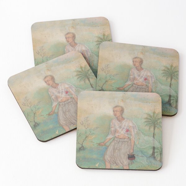 Item preview, Jain Ascetic Walking Along a Riverbank designed and sold by HinduArtGallery.