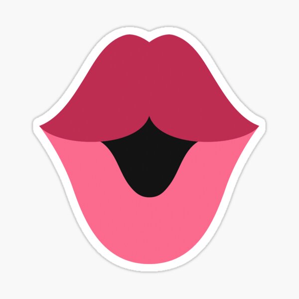 "Funny Mouth MASK" Sticker for Sale by hasandeniz Redbubble