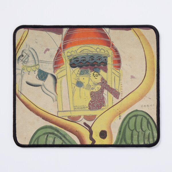 Item preview, Jatayu Hinders Ravana’s Chariot, Trying to Prevent the Abduction of Sita designed and sold by HinduArtGallery.